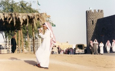 Saudi Man with Video Camera, Janadriah National Culture and Heritage Festival, Riyadh, Saudi Arabia